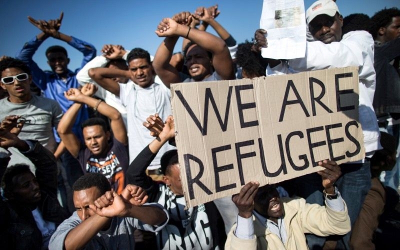 Migranti africani "We are refugees"